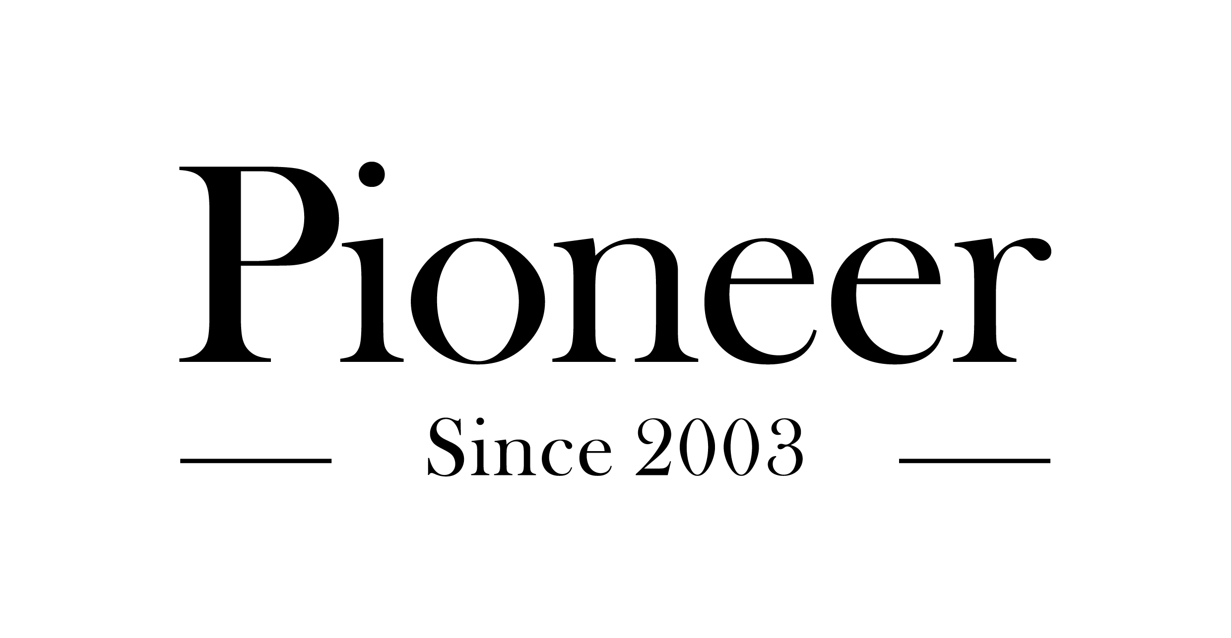 Pioneer 2003 Logo (PNG - Black)